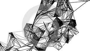 Abstract geometric polygonal structure