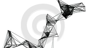 Abstract geometric polygonal structure