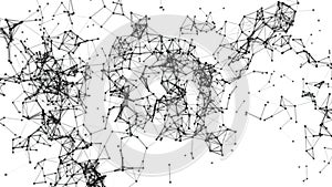 Abstract geometric polygonal structure