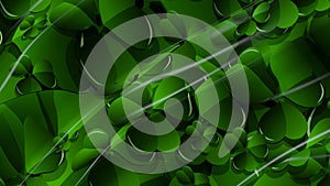 3D Illustration Abstract St. Patrick`s Day Background