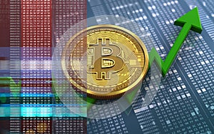 3d bitcoin photo