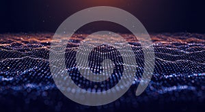 3D illustration of a blue gradient digital dashboard with a pie chart, bar graph, and a lin