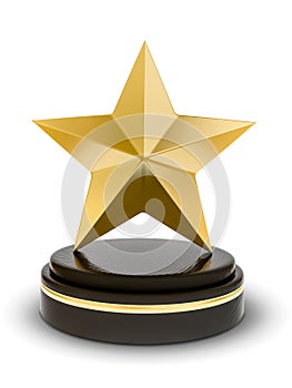 Bronce star trophy