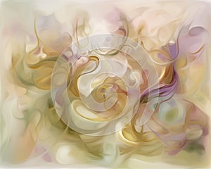 Soft Acoustic Melody: Abstract Pastel Harmony photo