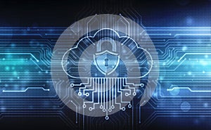 Cloud Computing Concept, Cloud computing technology internet concept background