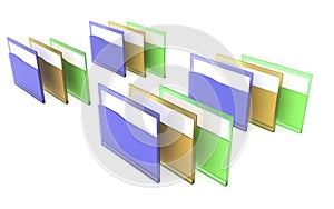 3d illustration 3d rendering, business concept, business document management, data processing,