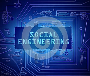 Social engineering concept.