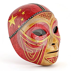 Face Mask 3D Illustration photo