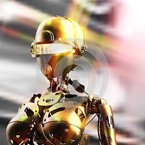 3D Illustration of a Fembot