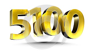 Number 5100 3d.