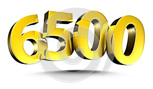 Number 6500 3d.