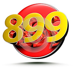 Number 899 3d.