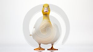 Comical Choreography: A White Duck In Ed Freeman Style photo