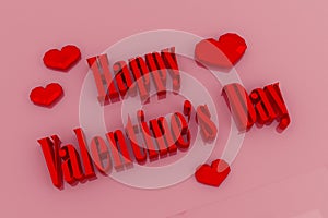Tridimensional ilustraciones,gráfico.tarjetas,invitaciones,saludos sobre el Día de San Valentín, día festivo de 