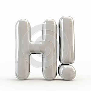 Glossy 3D Render of \