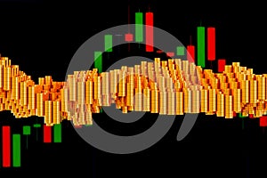 Gold dollar coins arranged in rows. Can be used as a background related to finance and business .3D Render photo