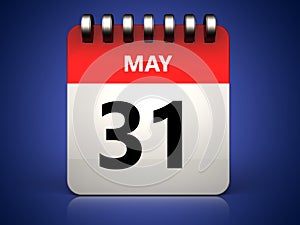 3d 31 may calendar photo