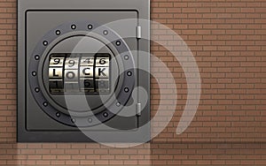 3d safe code lock door