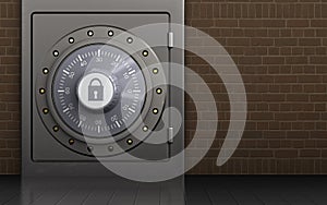 3d combination lock metal safe