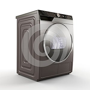 3d illustration of a modern washing machine isolated on a white background