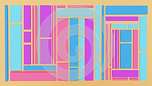3D illustration of multiple rectangles formaing an abstract baclgrpund