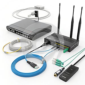 Network Connection 3D Illustration photo