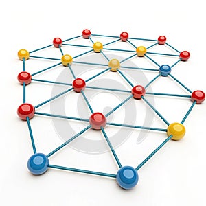 Network 3D Illustration