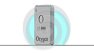 Nitrogen. Element of the periodic table of the Mendeleev system