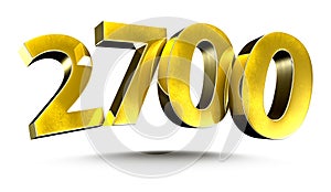 Numbers 2700 3d.