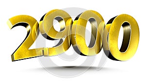 Numbers 2900 3d.