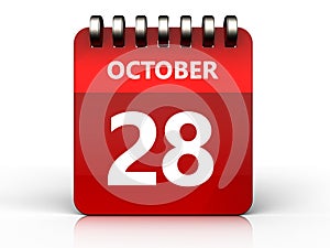3d 28 october calendar