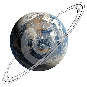 Orbit 3D illustration isolated on white background