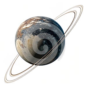 Orbit 3D illustration isolated on white background