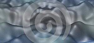 Trojrozmerný ilustrácie častice vlna vlna bod plagát dizajn webové stránky a reklama publikácie 
