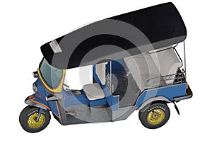 3d illustration. perspective view . Thailand three wheel native taxi, Thailand Tuk Tuk,Asia, Bangkok, Concept THAILAND TRAVEL .