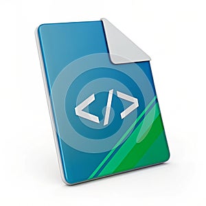 Programming File 3D Illustration