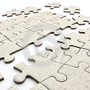Puzzle 3D Illustration isolated photo