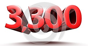3300 red.