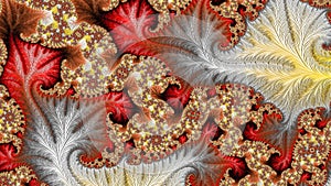 abstract fractal pattern, computer generated graphics