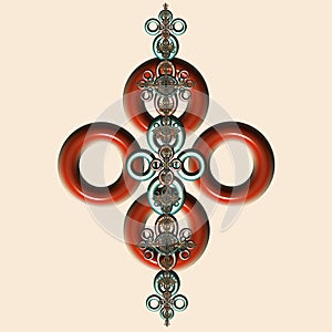 abstract fractal pattern, computer generated graphics