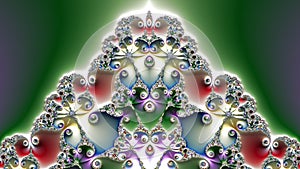 abstract fractal pattern, computer generated graphics