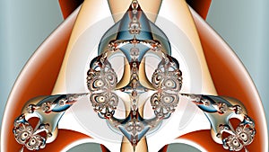 abstract fractal pattern, computer generated graphics