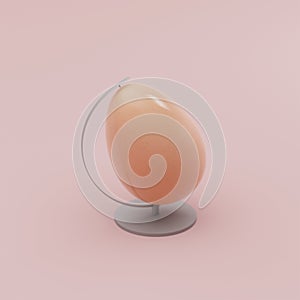 3D illustration, 3D rendering. Egg like world.