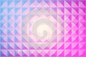 3d illustration of rows of pink and blue cube.