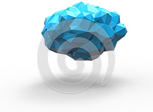 3d illustration of simple cloud.