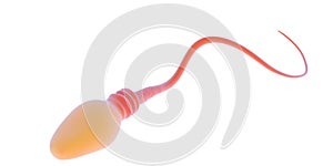 3d illustration of a sperm or male gamete photo