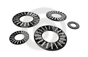 3d illustration of thrust needle bearings