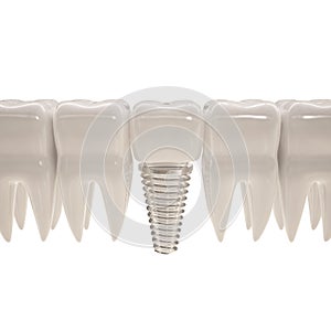 3d illustration of a tooth photo