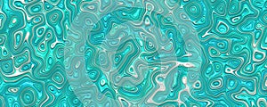 Wavy abstract turquoise texture background