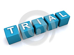 Abstract trial sign photo